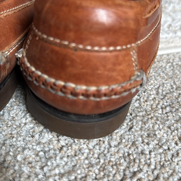 Johnston & Murphy Brown Leather Slip-On Loafers - Picture 4 of 7